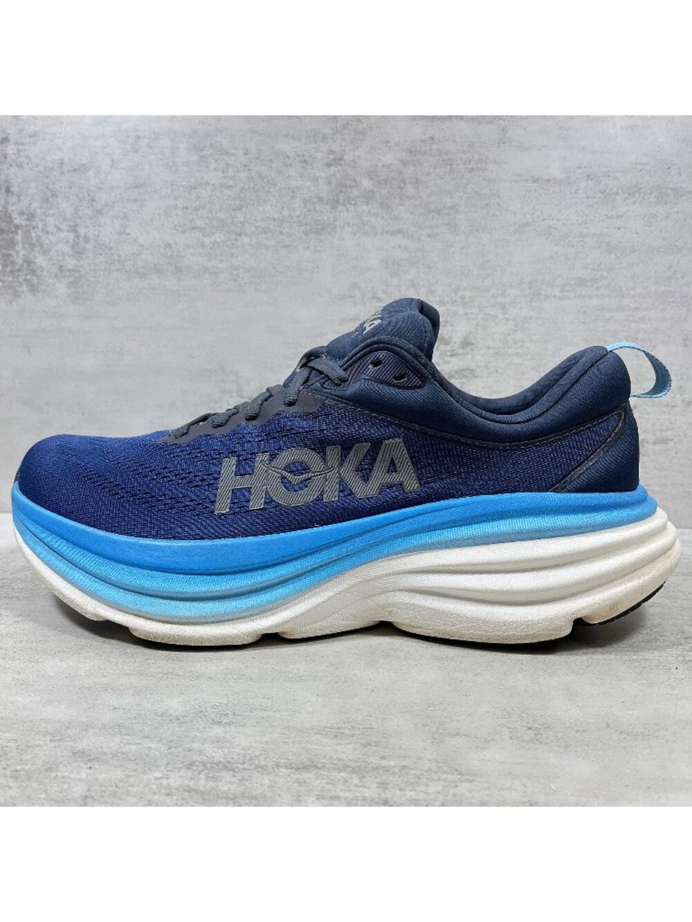 Hoka One One Bondi 8 Running Shoes - Men's Size 9.5D - Blue
